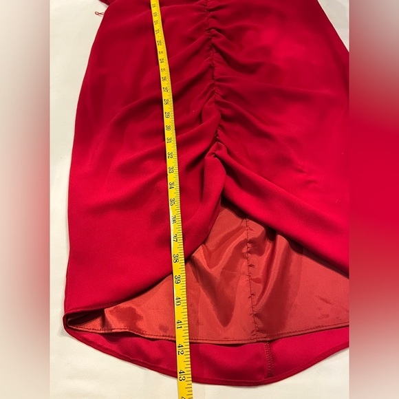 TRINA TURK Cranberry red ruched skirt dress size 8.‎ - Picture 16 of 16